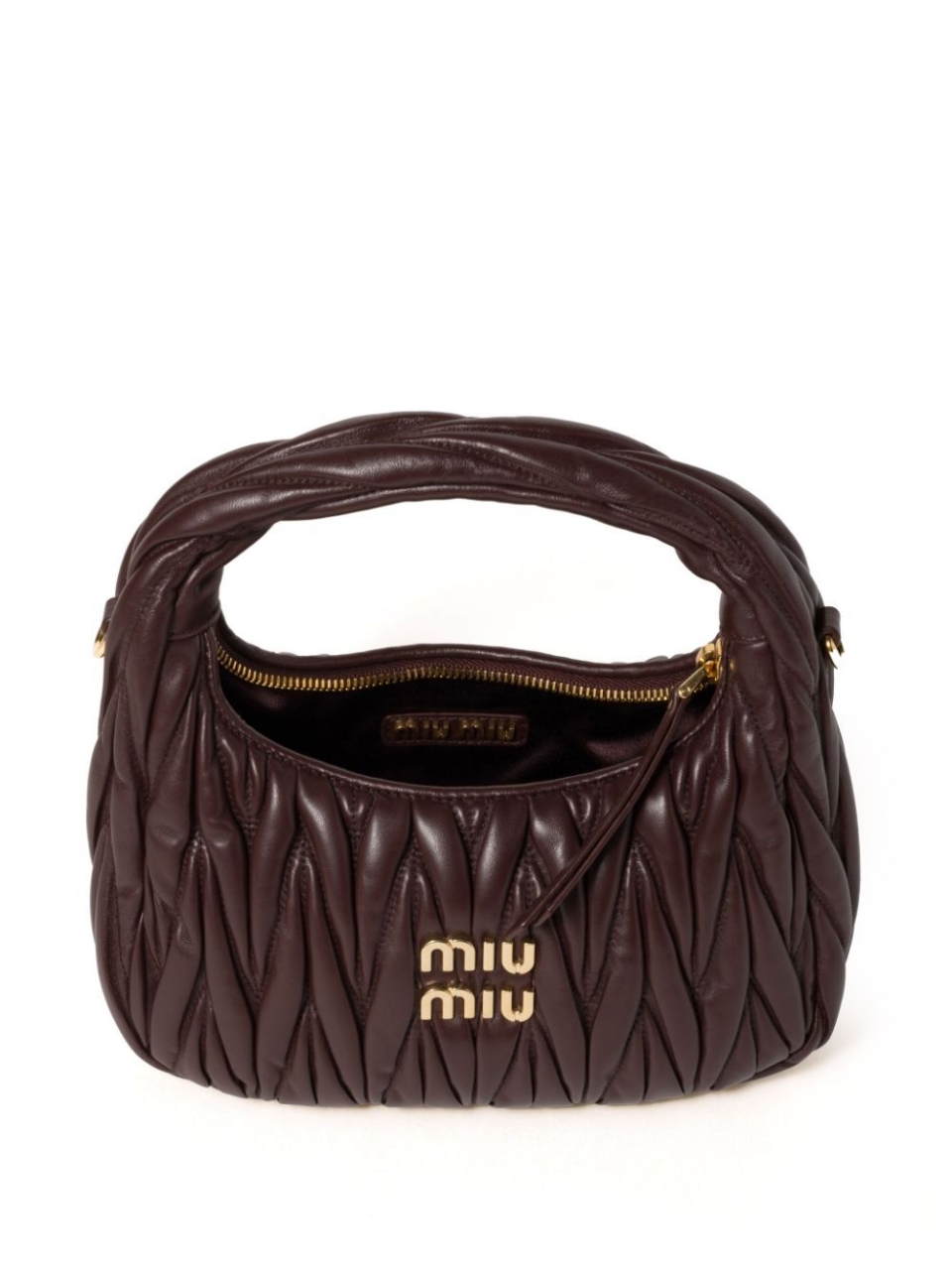 Маленькая сумка из матлассе Miu miu